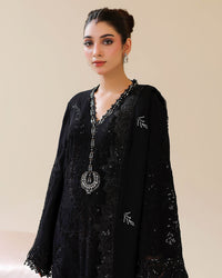 Black — Bahaar Semi-Stitched Chiffon thumbnail 1