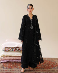 Black — Bahaar Semi-Stitched Chiffon thumbnail 2