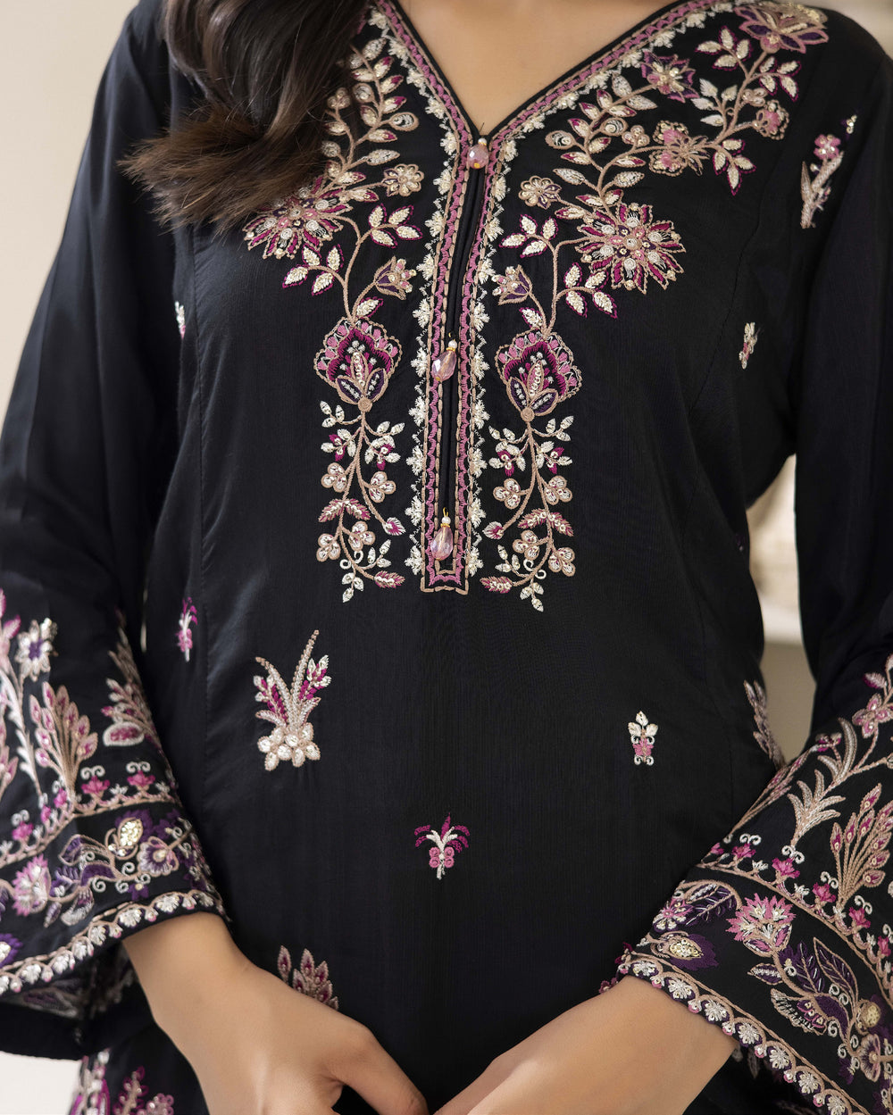 Floral Grace Vol 3 — Ready to Wear Embroidered Silk Kaftan