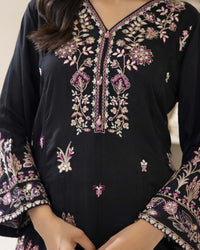 Floral Grace Vol 3 — Ready to Wear Embroidered Silk Kaftan thumbnail 5