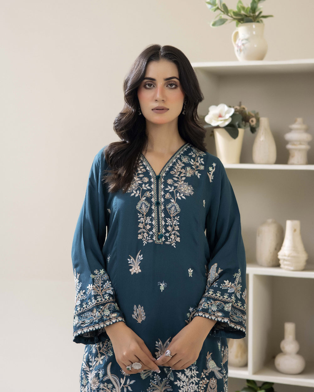 Floral Grace Vol 3 — Ready to Wear Embroidered Silk Kaftan