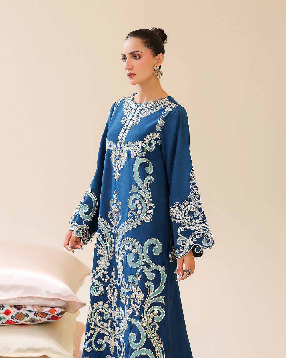 Floral Grace Vol 4 — Ready to Wear Embroidered Silk Kaftan