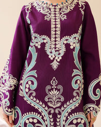 Floral Grace Vol 4 — Ready to Wear Embroidered Silk Kaftan thumbnail 6