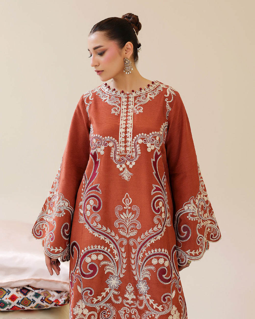 Floral Grace Vol 4 — Ready to Wear Embroidered Silk Kaftan