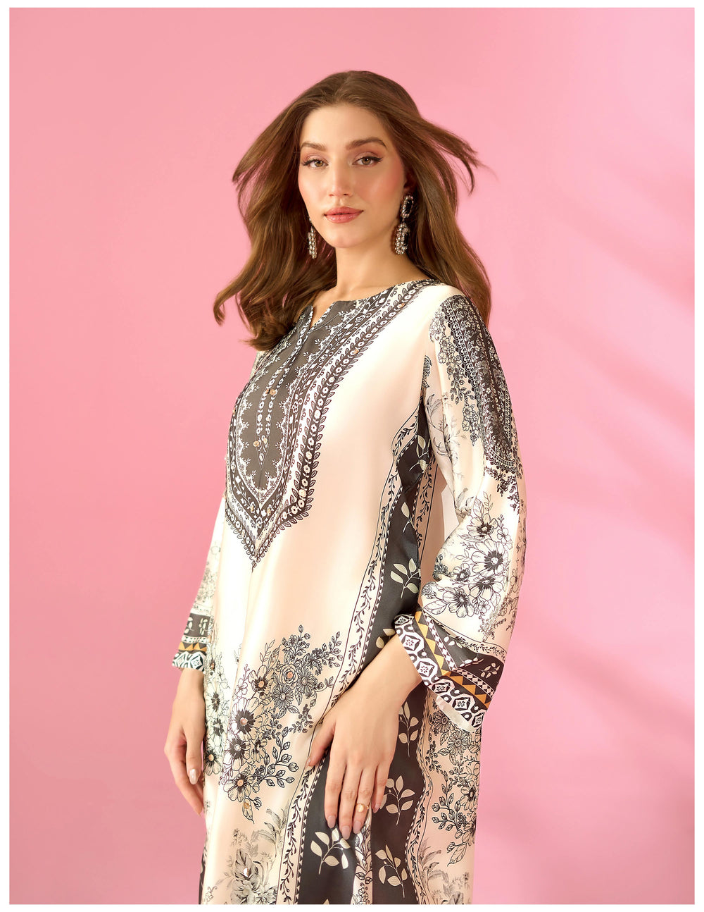 Noir — Silk Kaftan