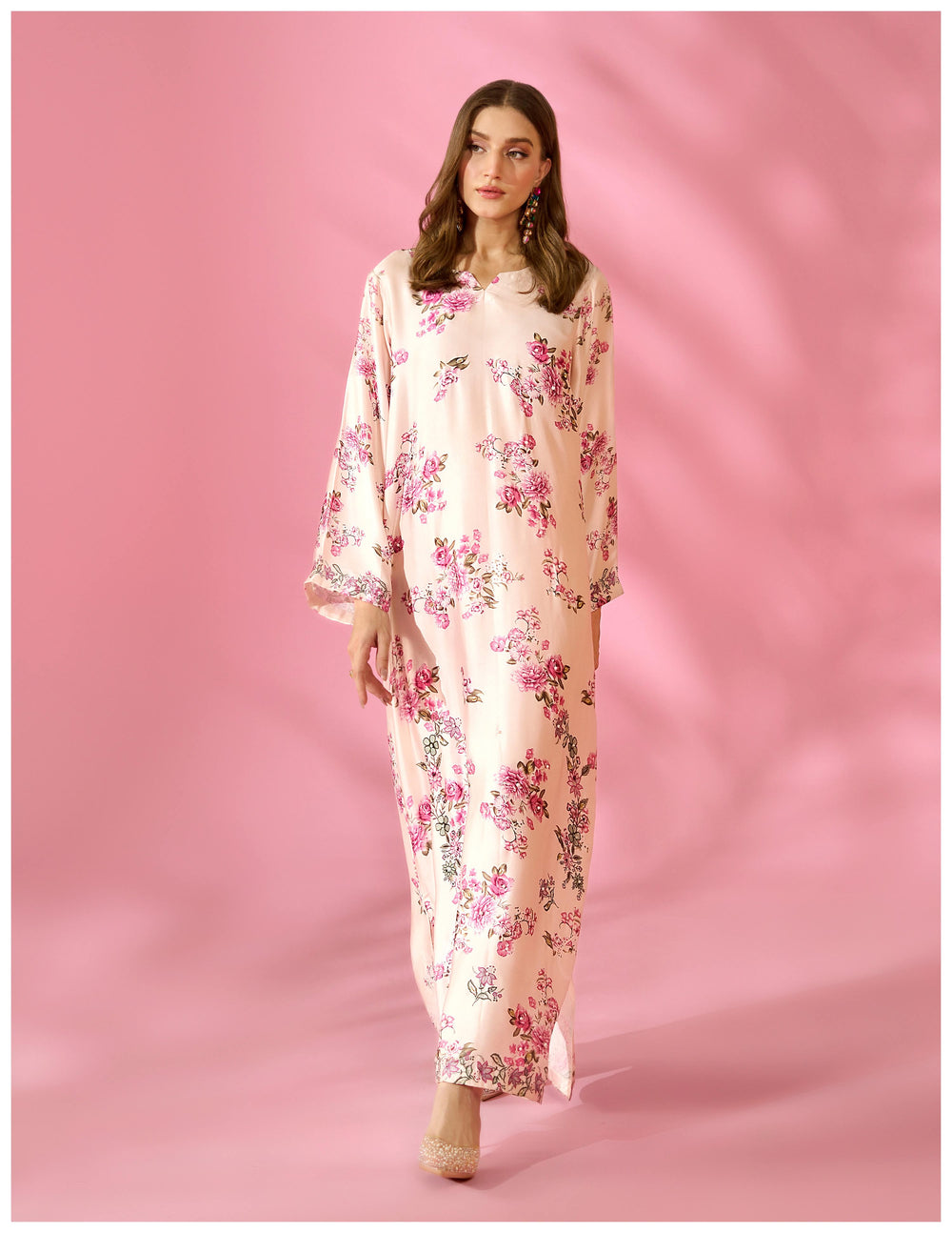 Roselle — Silk Kaftan